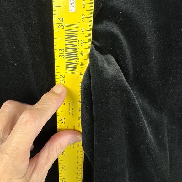 Horst Basler Pants Size 40/US 10 Germany‎ Black Velvet Classic Stretch Cotton - Picture 12 of 12